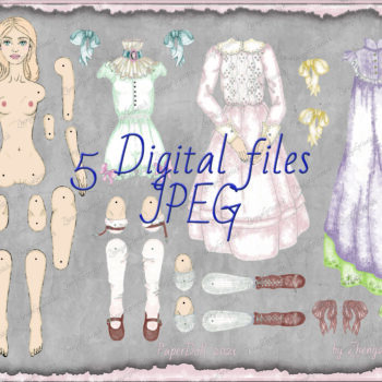 Digital Paper Doll Palina