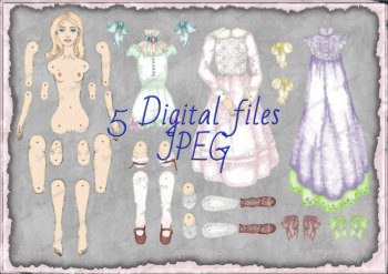 Digital Paper Doll Palina