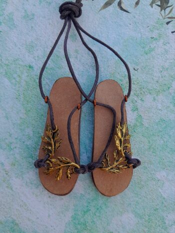 Popovy Doll"s Gold Summer Shoes