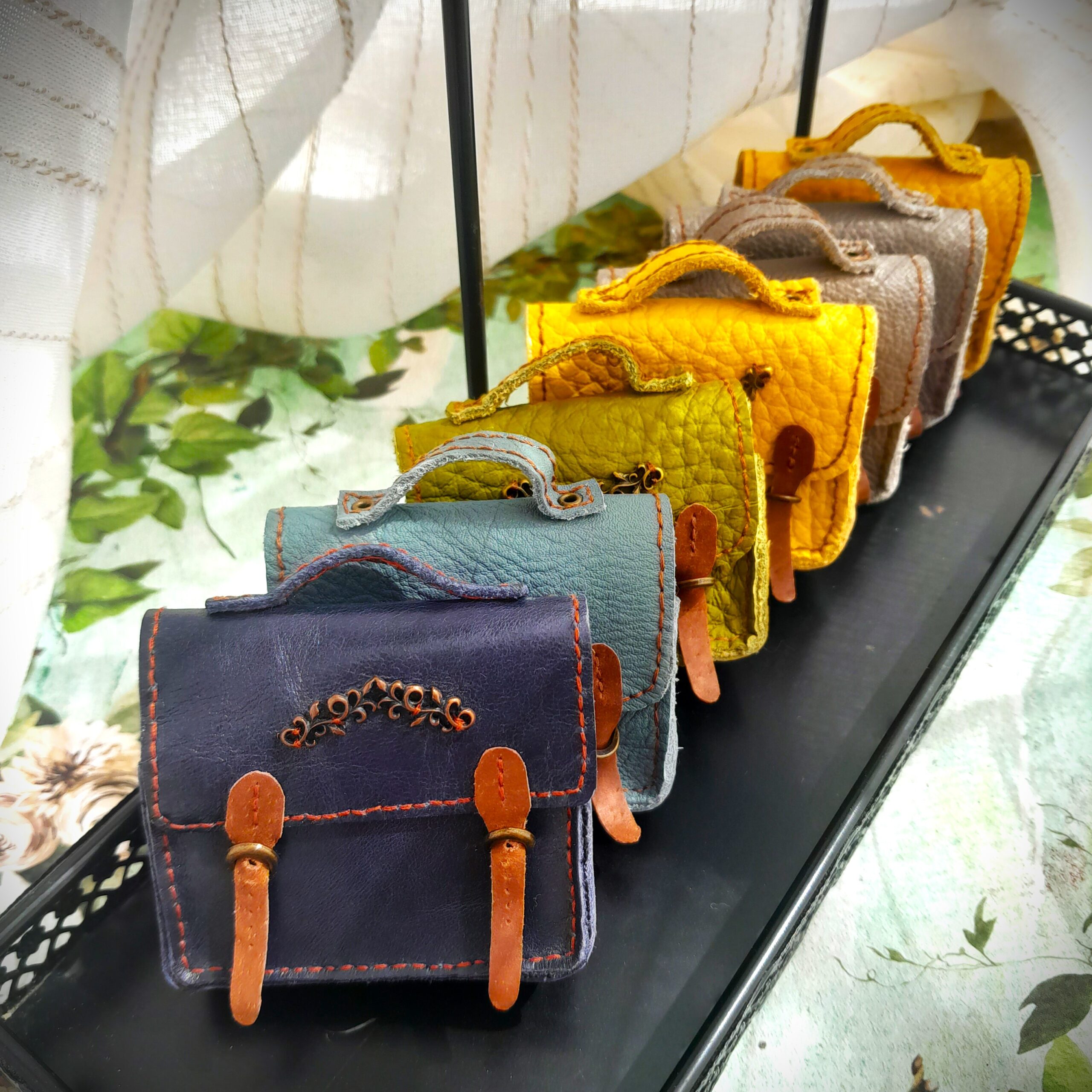 Genuine Brown Leather doll's shoes