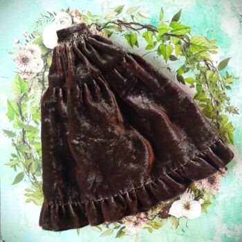 Velvet Doll skirt for Popovy Sisters BJD with silk bow